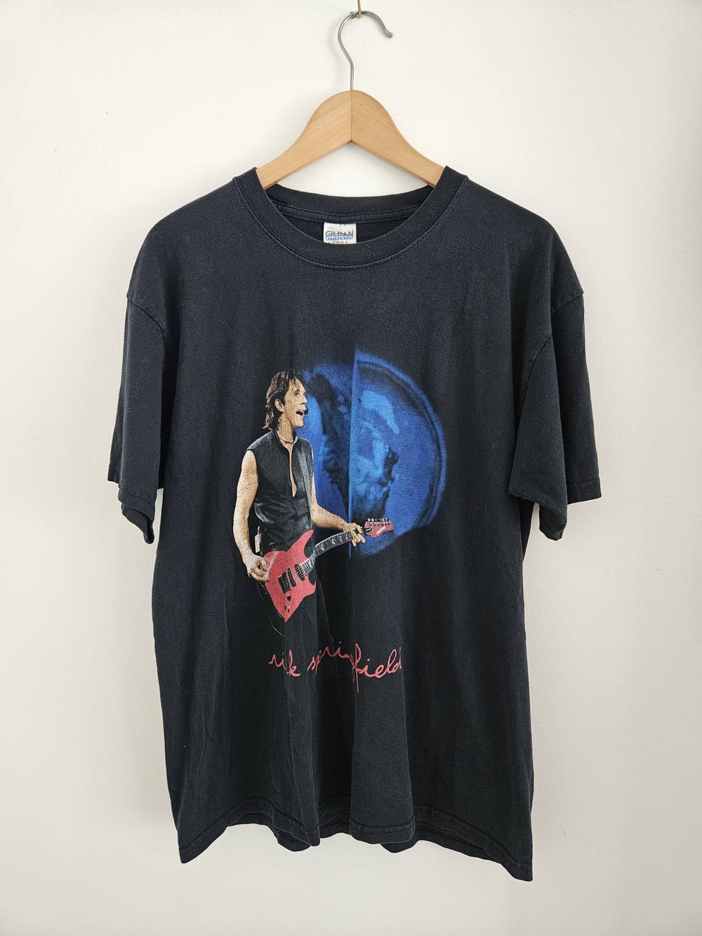 Vintage Rick Springfield Shirt Large The Day After Yesterday Tour Concert Band